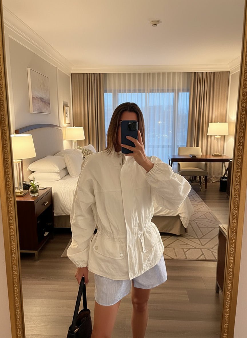 Silverstein white puffer jacket fall tops - GoSobiShop Boutique