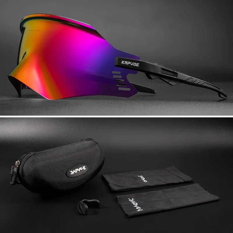 Single Lens UV400 Cycling Glasses Bicycle Sunglasses Sport Driving Fishing sunglasses - GoSobiShop Boutique