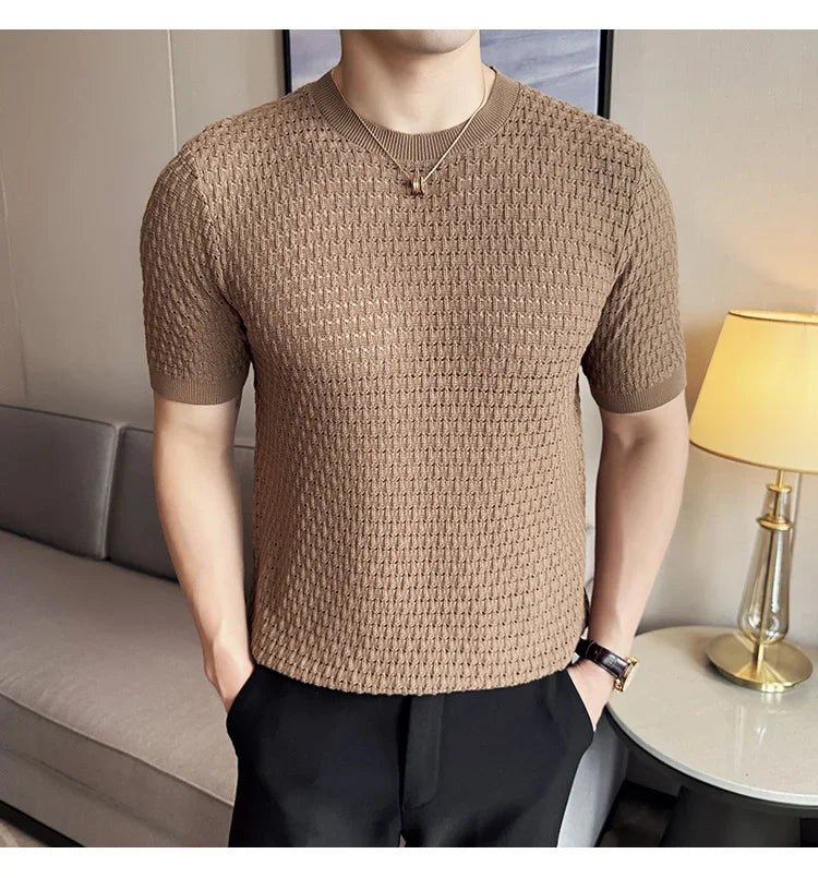 Slim fit hollow out muscle t-shirt - GoSobiShop Boutique