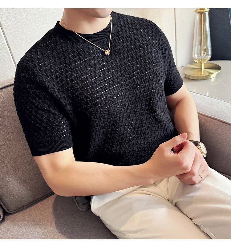 Slim fit hollow out muscle t-shirt - GoSobiShop Boutique