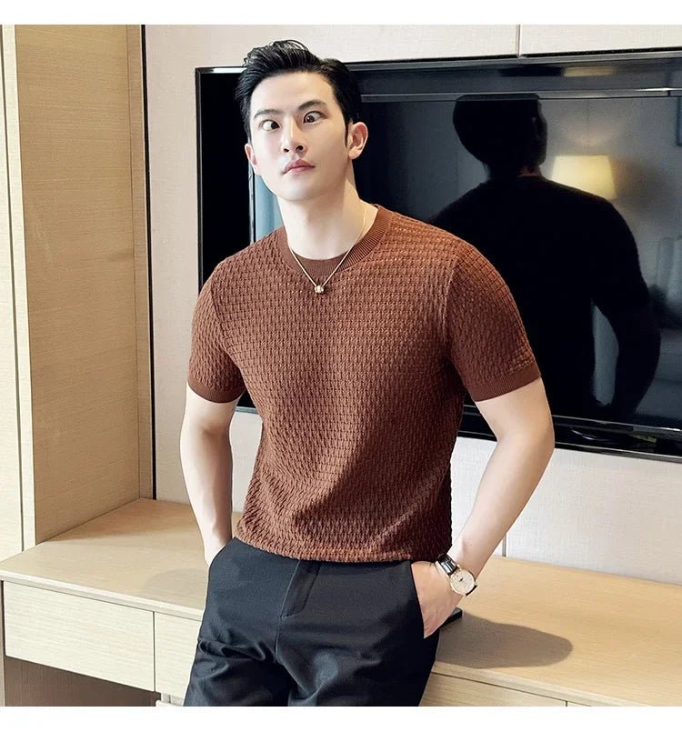 Slim fit hollow out muscle t-shirt - GoSobiShop Boutique