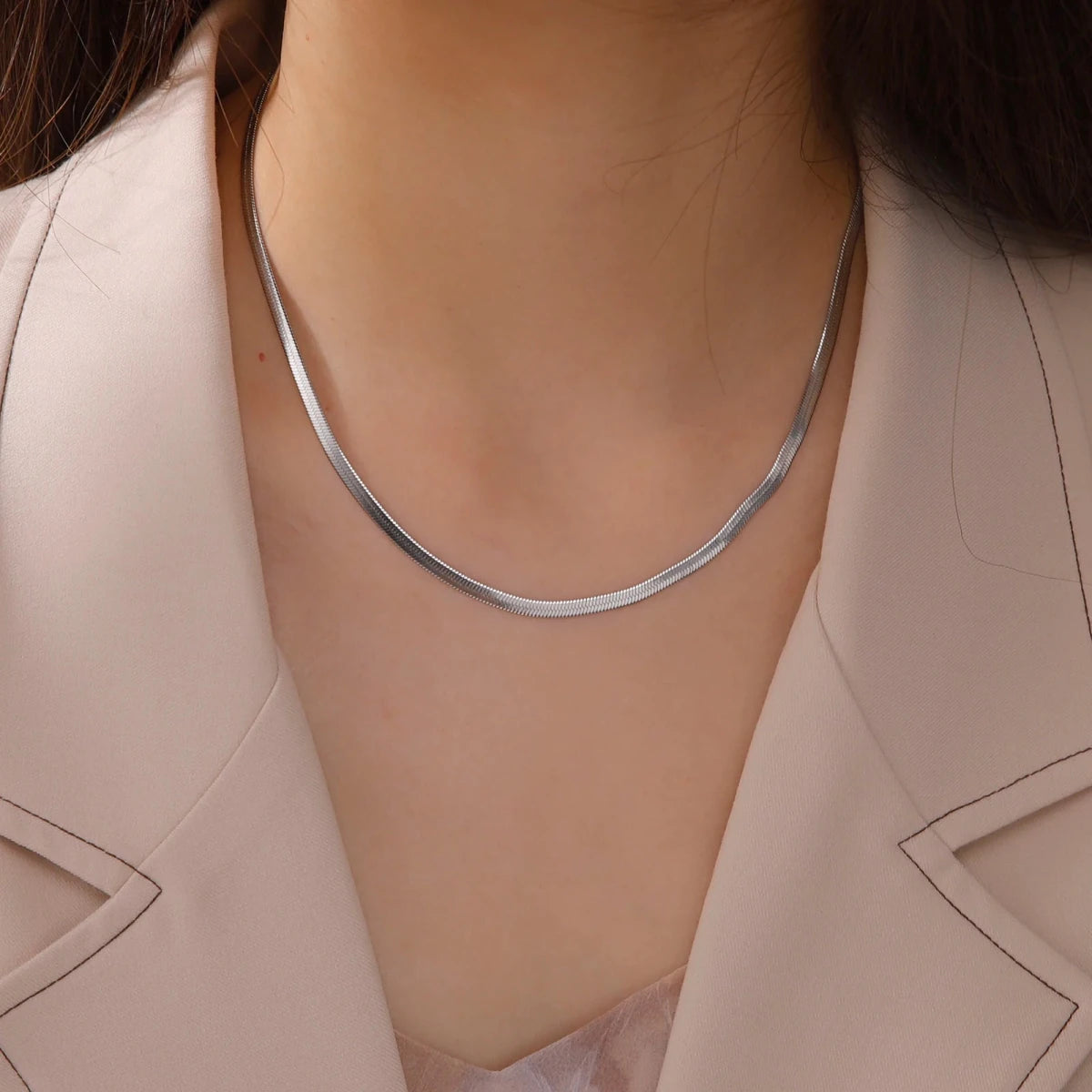 Stainless Steel Snake Chain Necklace - GoSobiShop Boutique