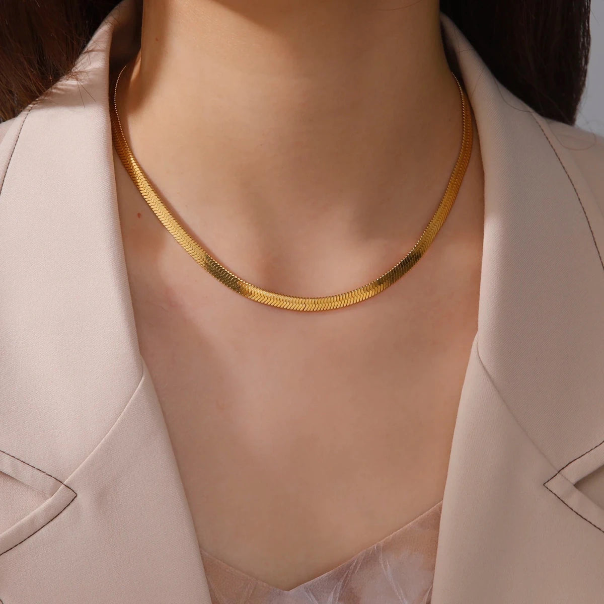 Stainless Steel Snake Chain Necklace - GoSobiShop Boutique