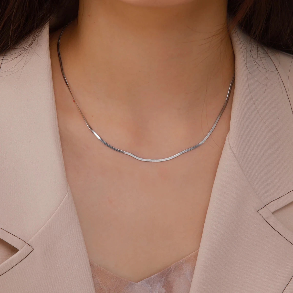 Stainless Steel Snake Chain Necklace - GoSobiShop Boutique