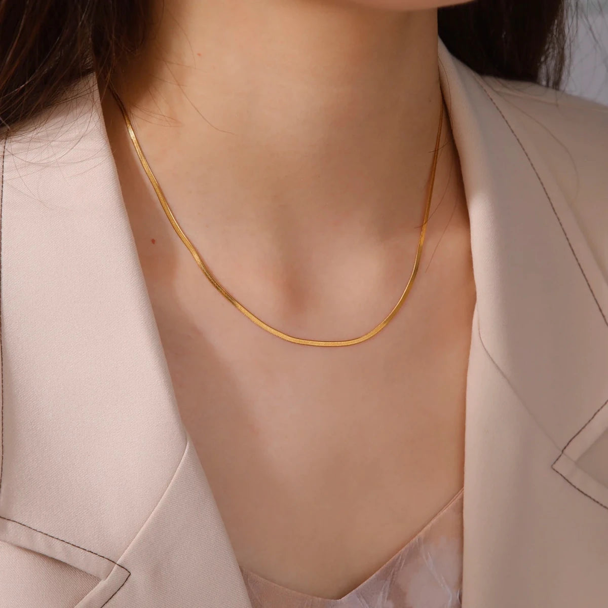 Stainless Steel Snake Chain Necklace - GoSobiShop Boutique