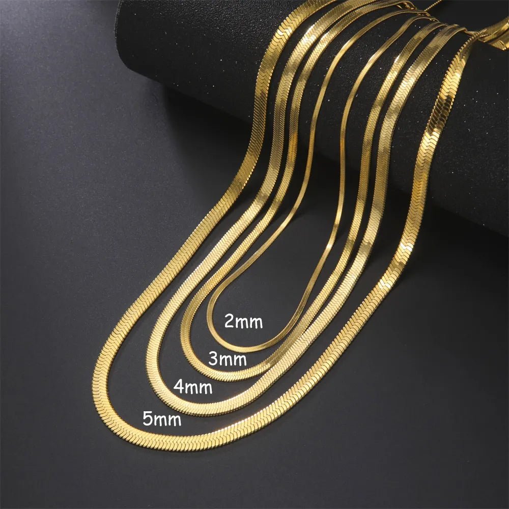 Stainless Steel Snake Chain Necklace - GoSobiShop Boutique