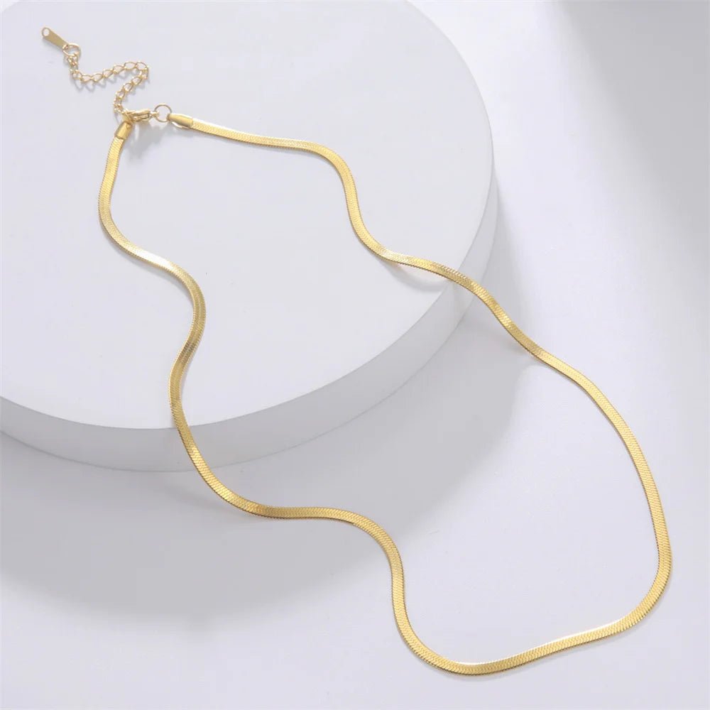 Stainless Steel Snake Chain Necklace - GoSobiShop Boutique