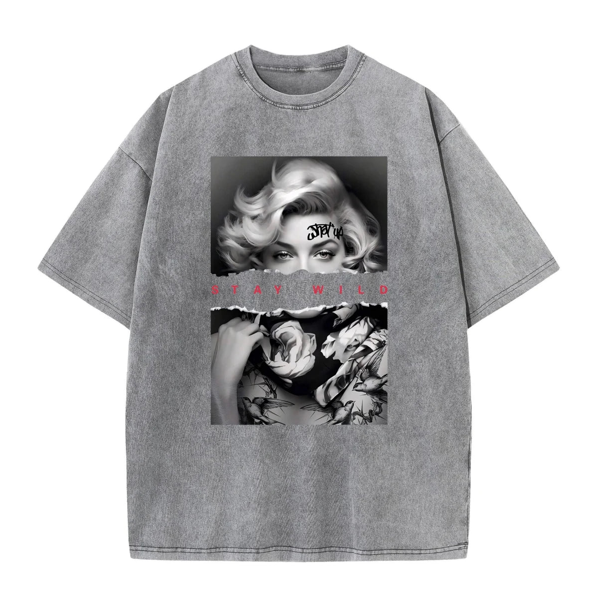 Stay Wild Marilyn Monroe graphic tee - GoSobiShop Boutique