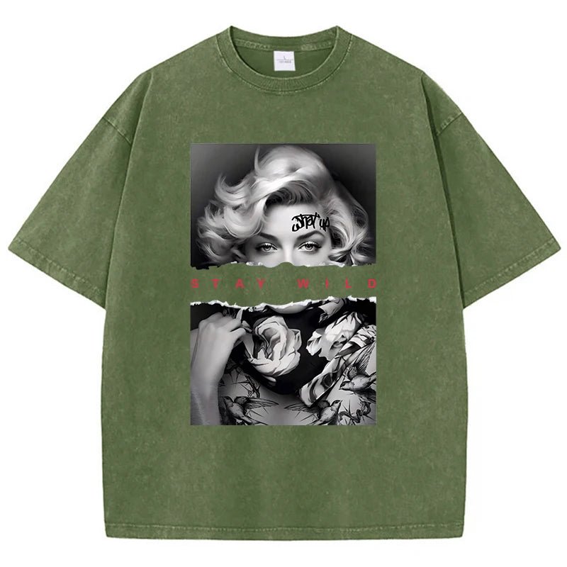 Stay Wild Marilyn Monroe graphic tee - GoSobiShop Boutique