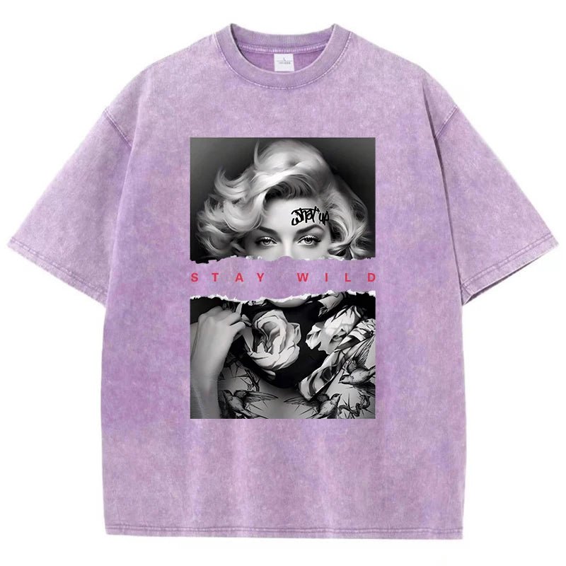 Stay Wild Marilyn Monroe graphic tee - GoSobiShop Boutique