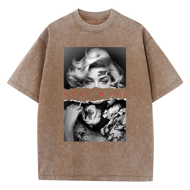 Stay Wild Marilyn Monroe graphic tee - GoSobiShop Boutique
