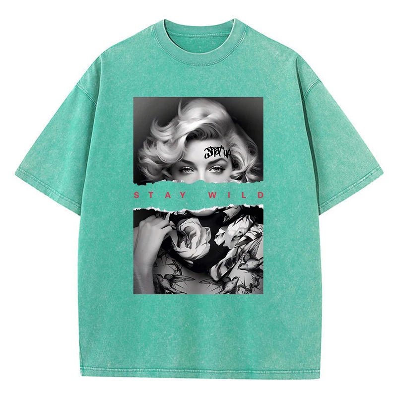 Stay Wild Marilyn Monroe graphic tee - GoSobiShop Boutique