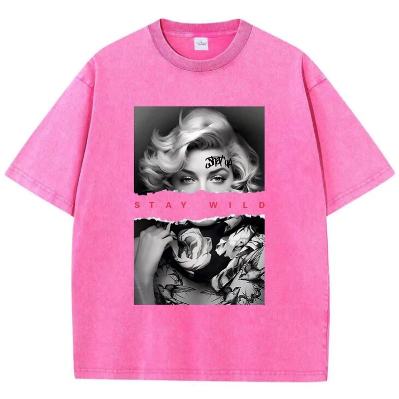 Stay Wild Marilyn Monroe graphic tee - GoSobiShop Boutique