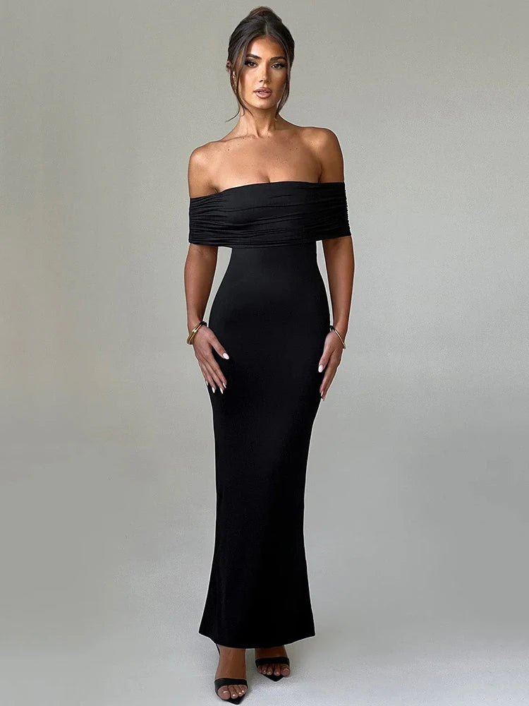 Strapless off shoulders maxi dress - GoSobiShop Boutique