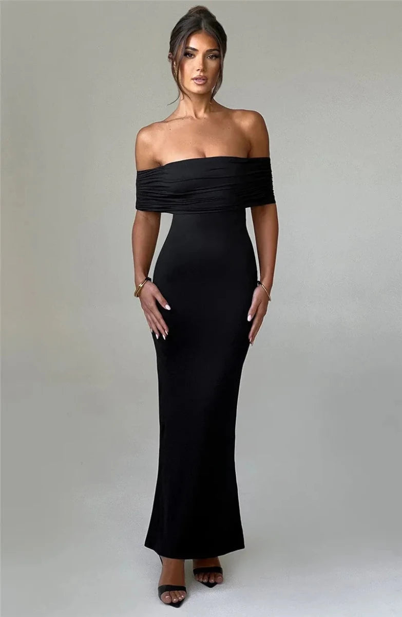 Strapless off shoulders maxi dress - GoSobiShop Boutique