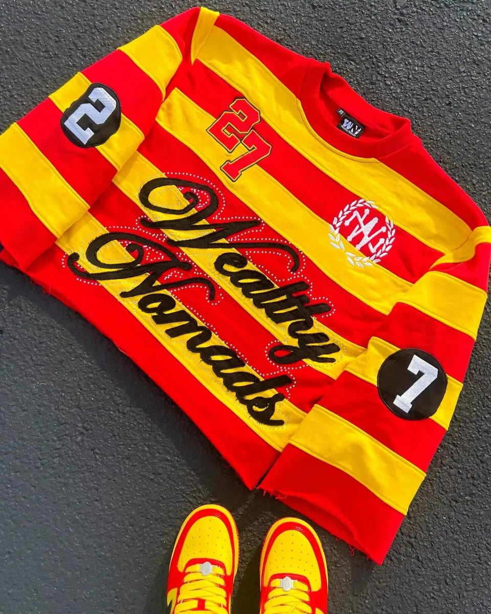 Striped colorful streetwear sweater. - GoSobiShop Boutique