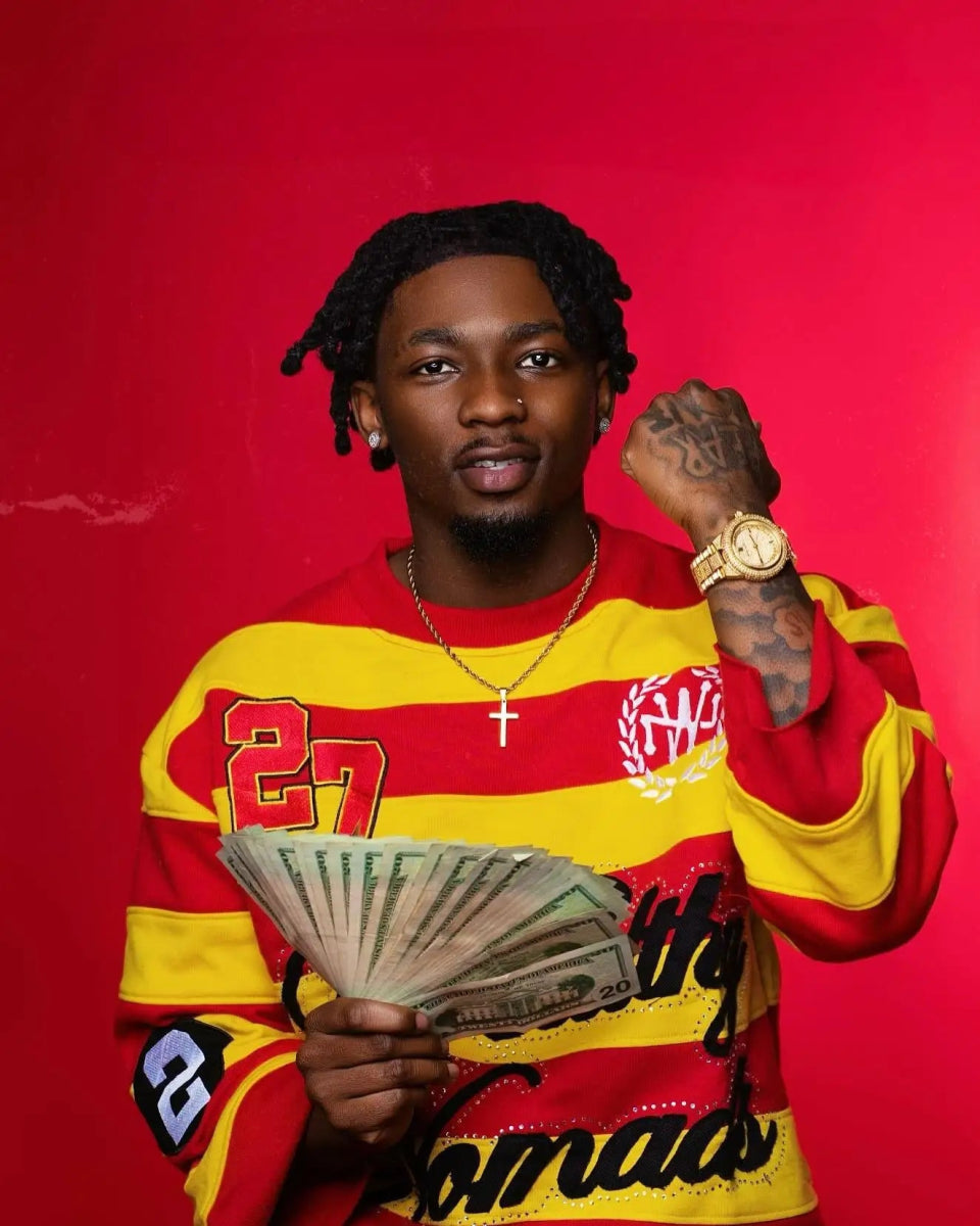 Striped colorful streetwear sweater. - GoSobiShop Boutique