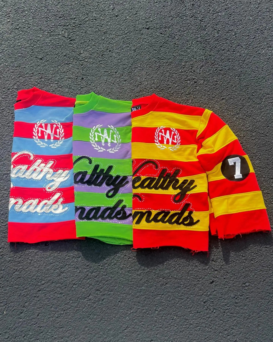 Striped colorful streetwear sweater. - GoSobiShop Boutique