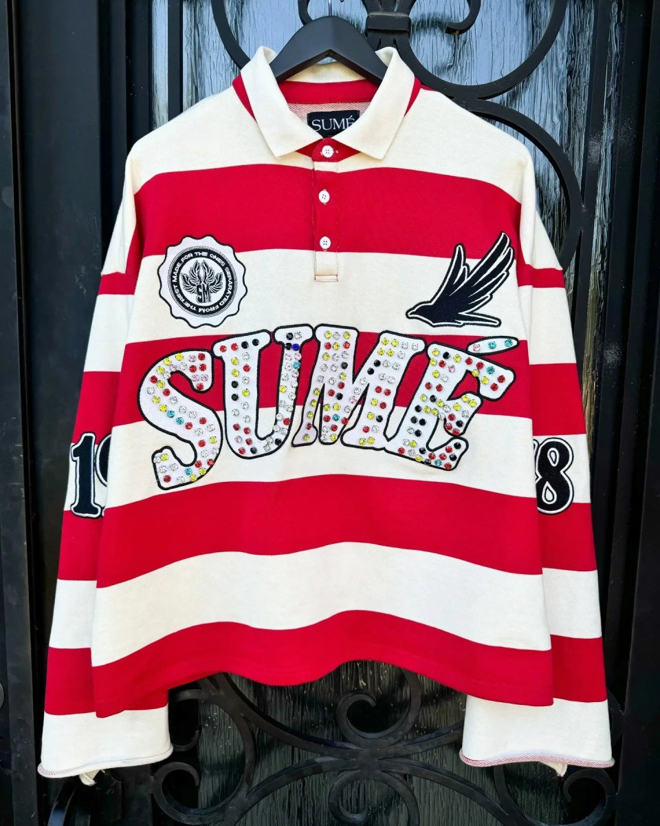 Striped colorful streetwear sweater. - GoSobiShop Boutique