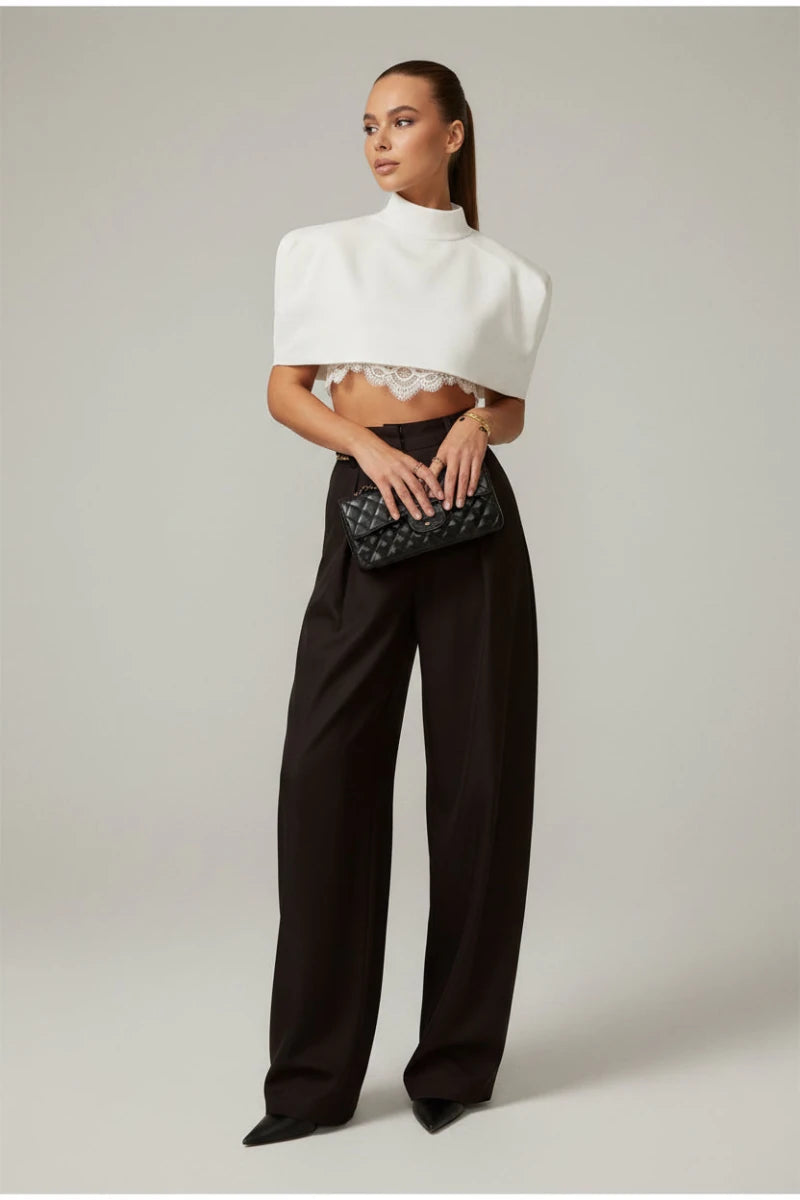 Tania cropped shawl top. - GoSobiShop Boutique