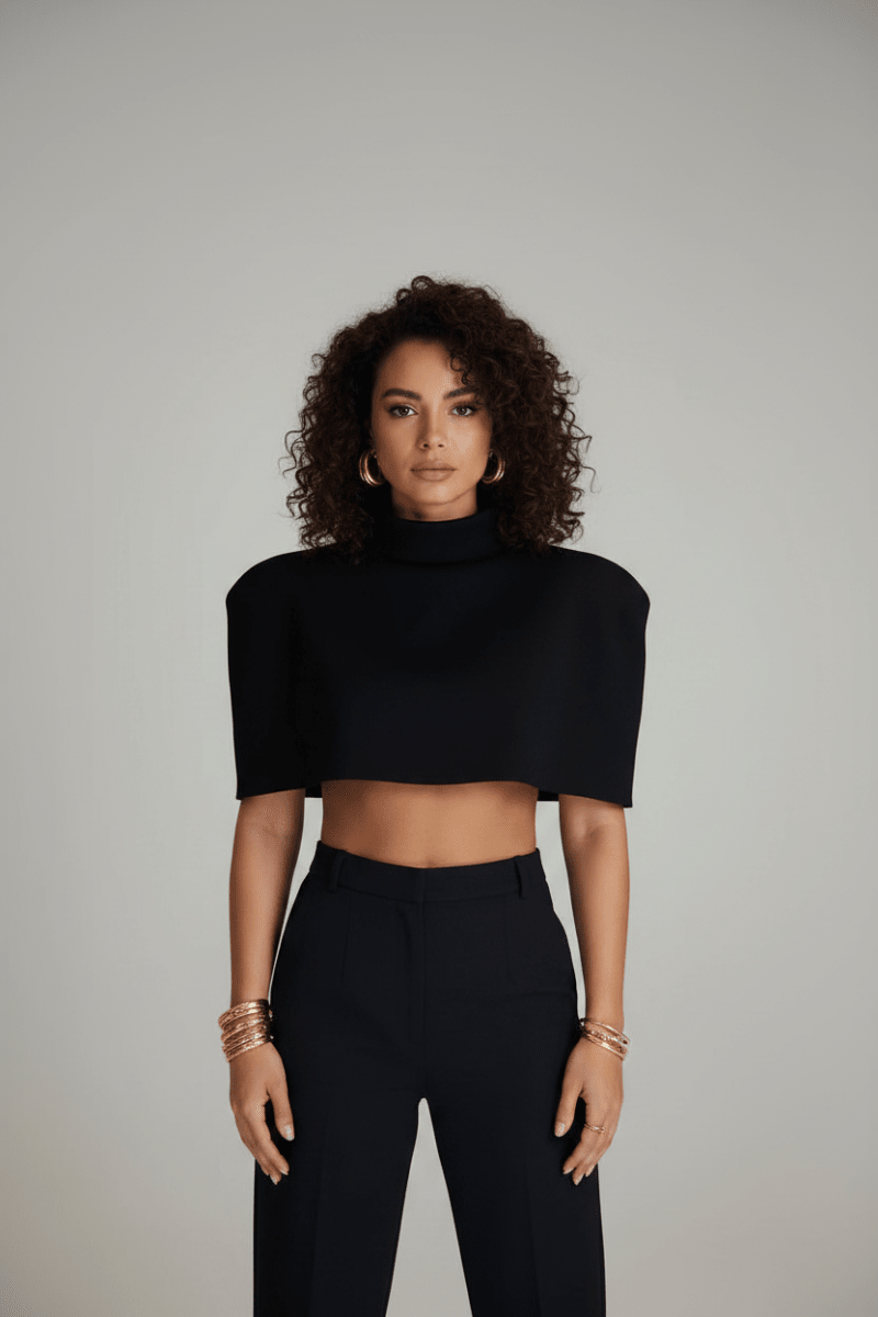 Tania cropped shawl top. - GoSobiShop Boutique