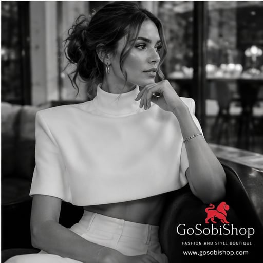 Tania cropped shawl top. - GoSobiShop Boutique