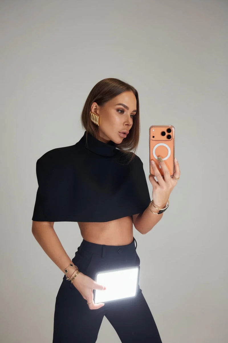 Tania cropped shawl top. - GoSobiShop Boutique