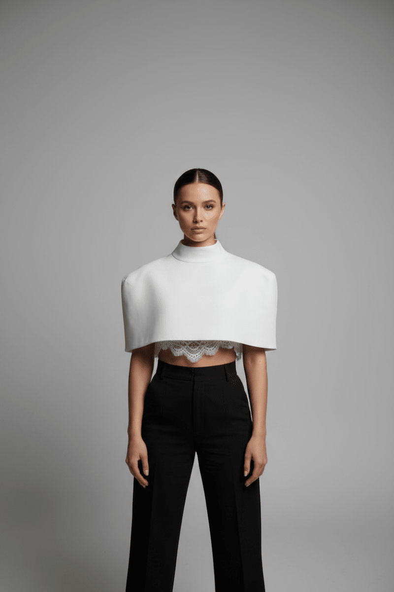Tania cropped shawl top. - GoSobiShop Boutique
