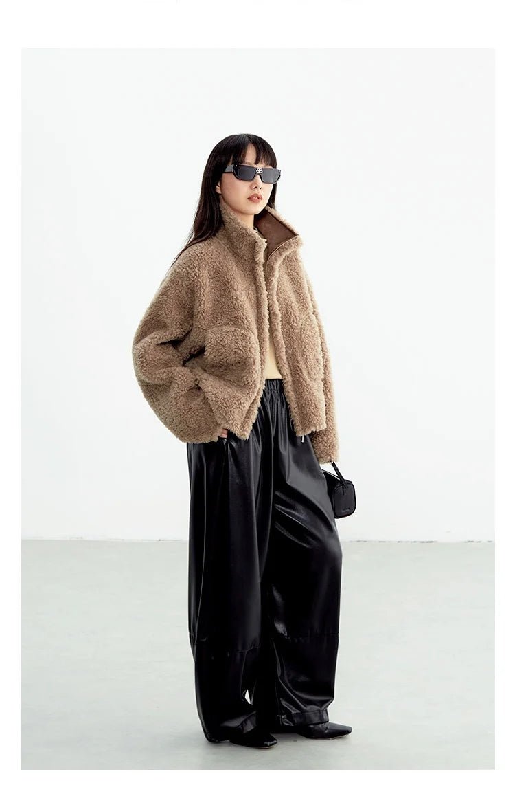 Teddy wool short jacket. - GoSobiShop Boutique