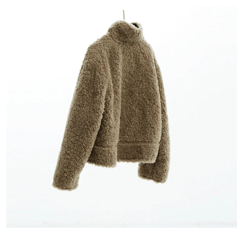 Teddy wool short jacket. - GoSobiShop Boutique