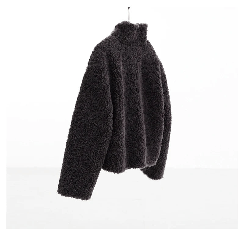 Teddy wool short jacket. - GoSobiShop Boutique