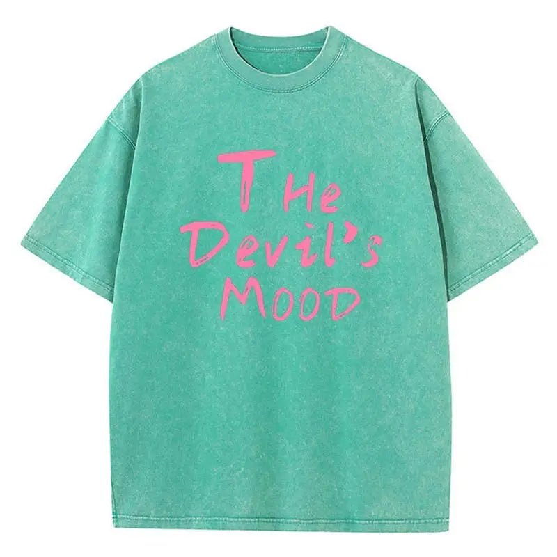 The devil's mood washed oversized tees - GoSobiShop Boutique