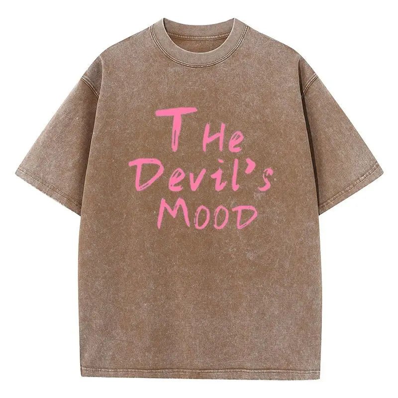 The devil's mood washed oversized tees - GoSobiShop Boutique