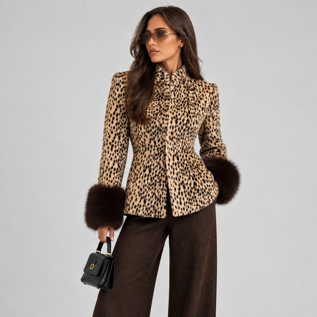 Product photo of The Vienna Faux Fur Jacket.