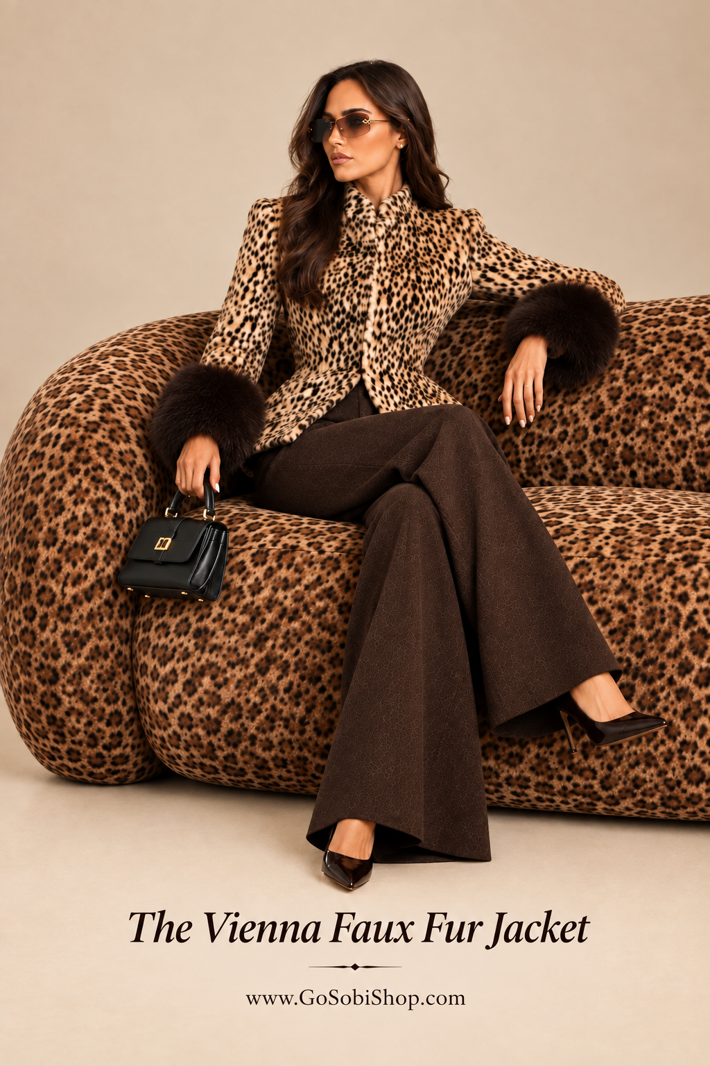 Product photo of The Vienna Faux Fur Jacket.