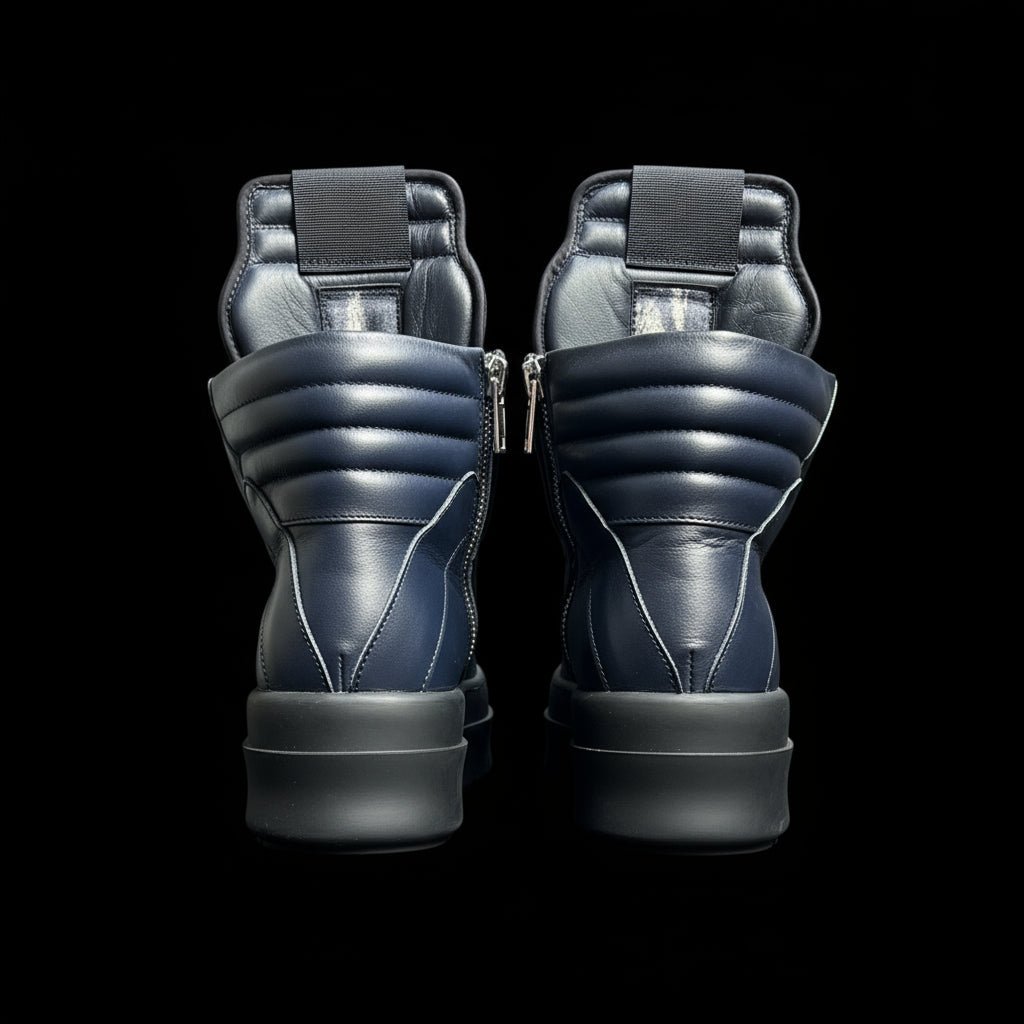 Thick Sole High Tops Black on Black Geobasket - GoSobiShop Boutique