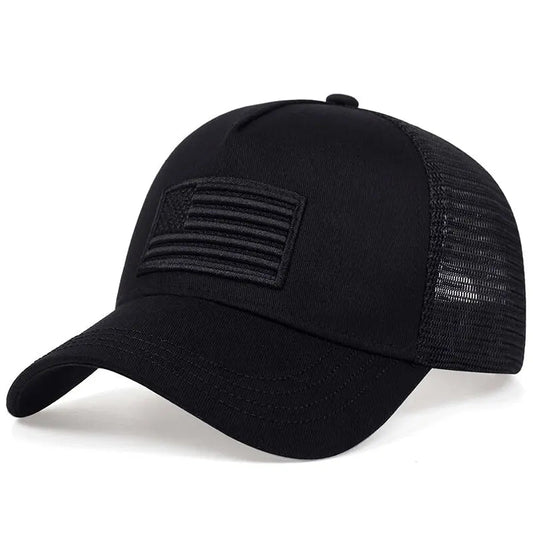 Trucker hat American Flag Baseball cap Net Cap Adjustable Casual trucker hat - GoSobiShop Boutique