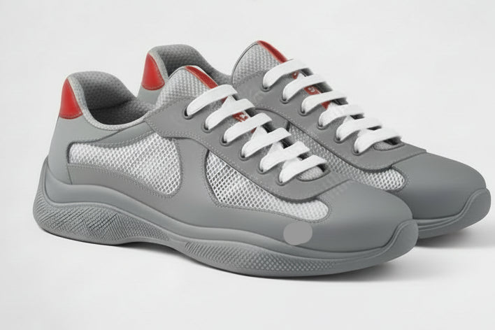 Two tone breathable designer cup sneakers dupe. - GoSobiShop Boutique