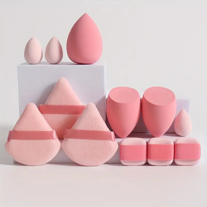 12-Piece Makeup Sponge & Powder Puff Set