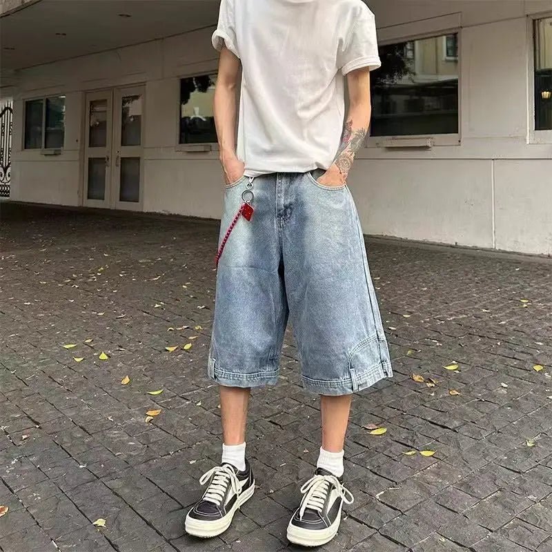 Upside down baggy denim jorts. - GoSobiShop Boutique