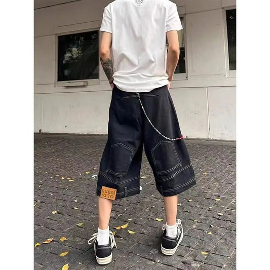 Upside down baggy denim jorts. - GoSobiShop Boutique