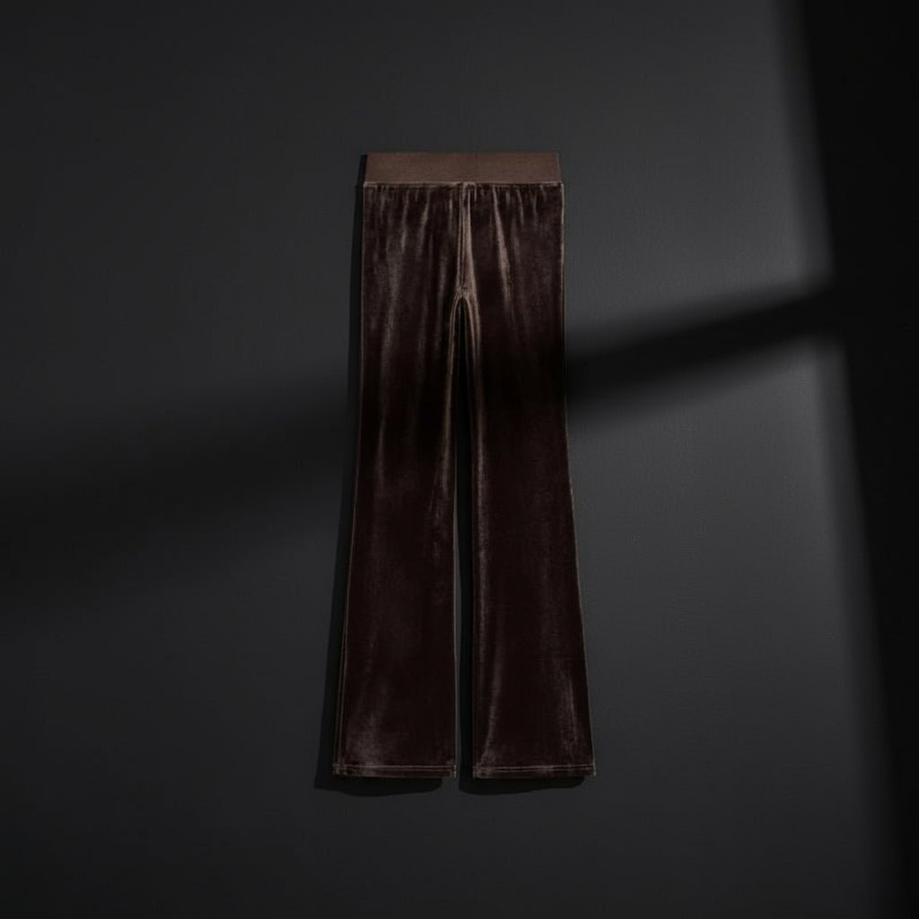 Velvet hoodless zipper sweatshirt and velvet sweatpants velvet tracksuit set - GoSobiShop Boutique