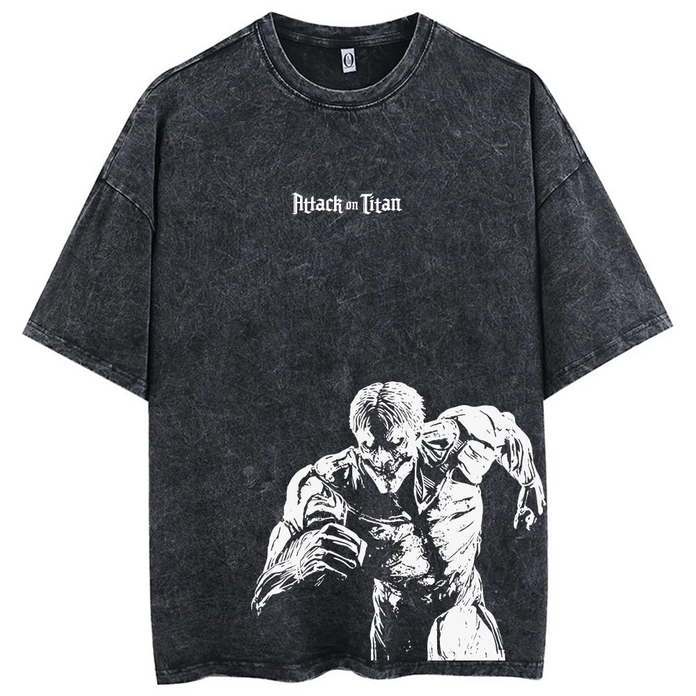 Washed anime oversized tees - GoSobiShop Boutique