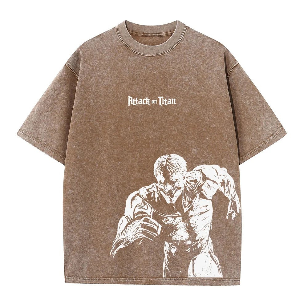 Washed anime oversized tees - GoSobiShop Boutique