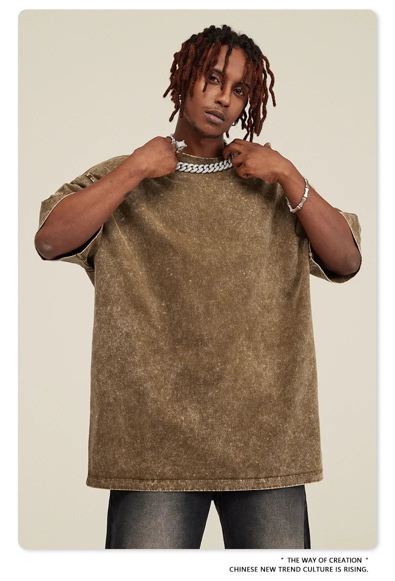 Washed anime oversized tees - GoSobiShop Boutique