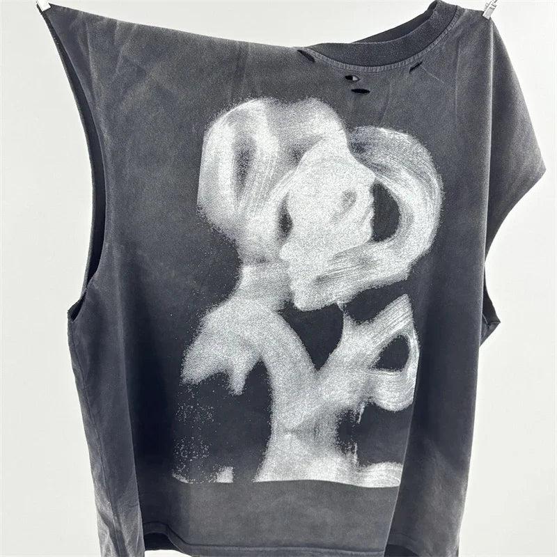 Washed Punk Art Tees BOX TEE and sleeveless tank tops High Quality Tees - GoSobiShop Boutique
