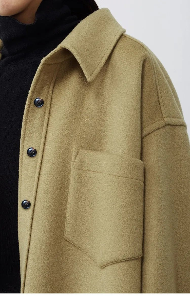 Wool camel coat trench coat. - GoSobiShop Boutique