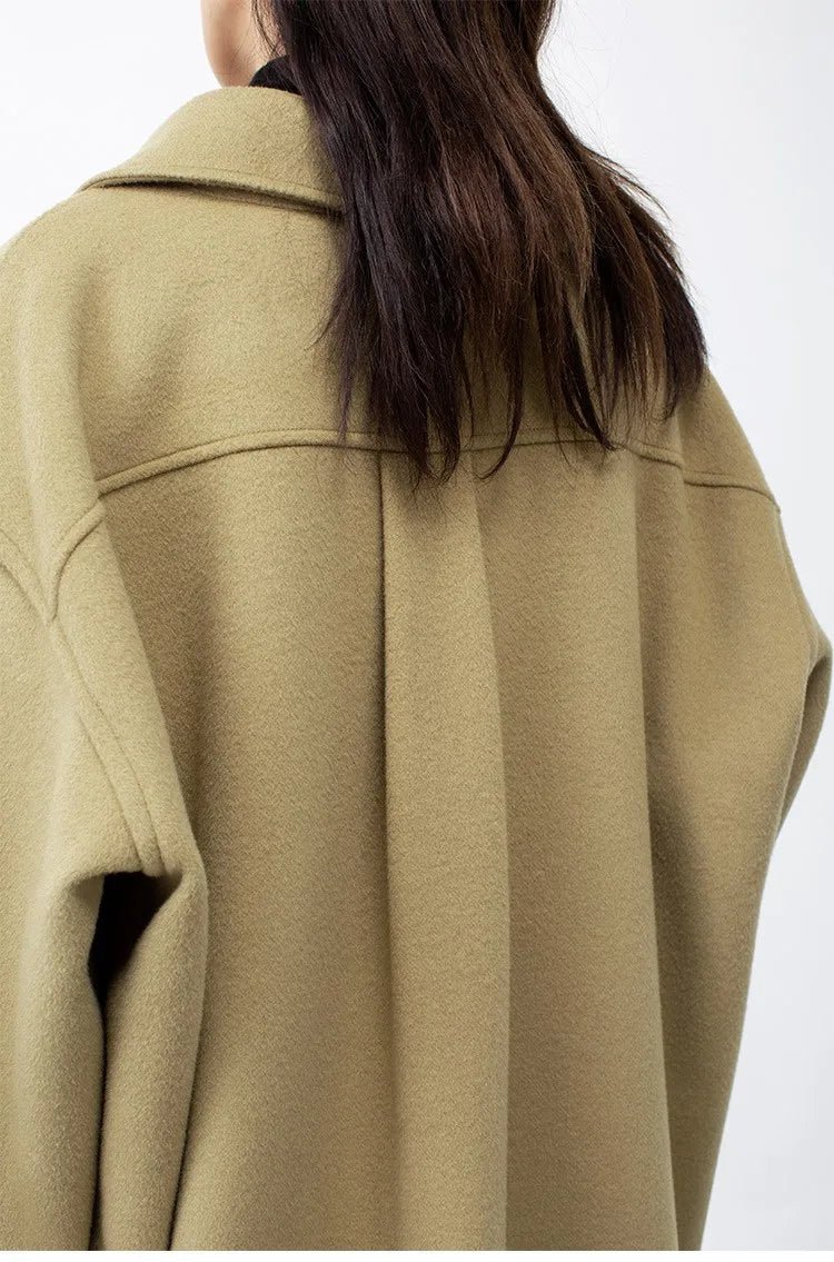 Wool camel coat trench coat. - GoSobiShop Boutique
